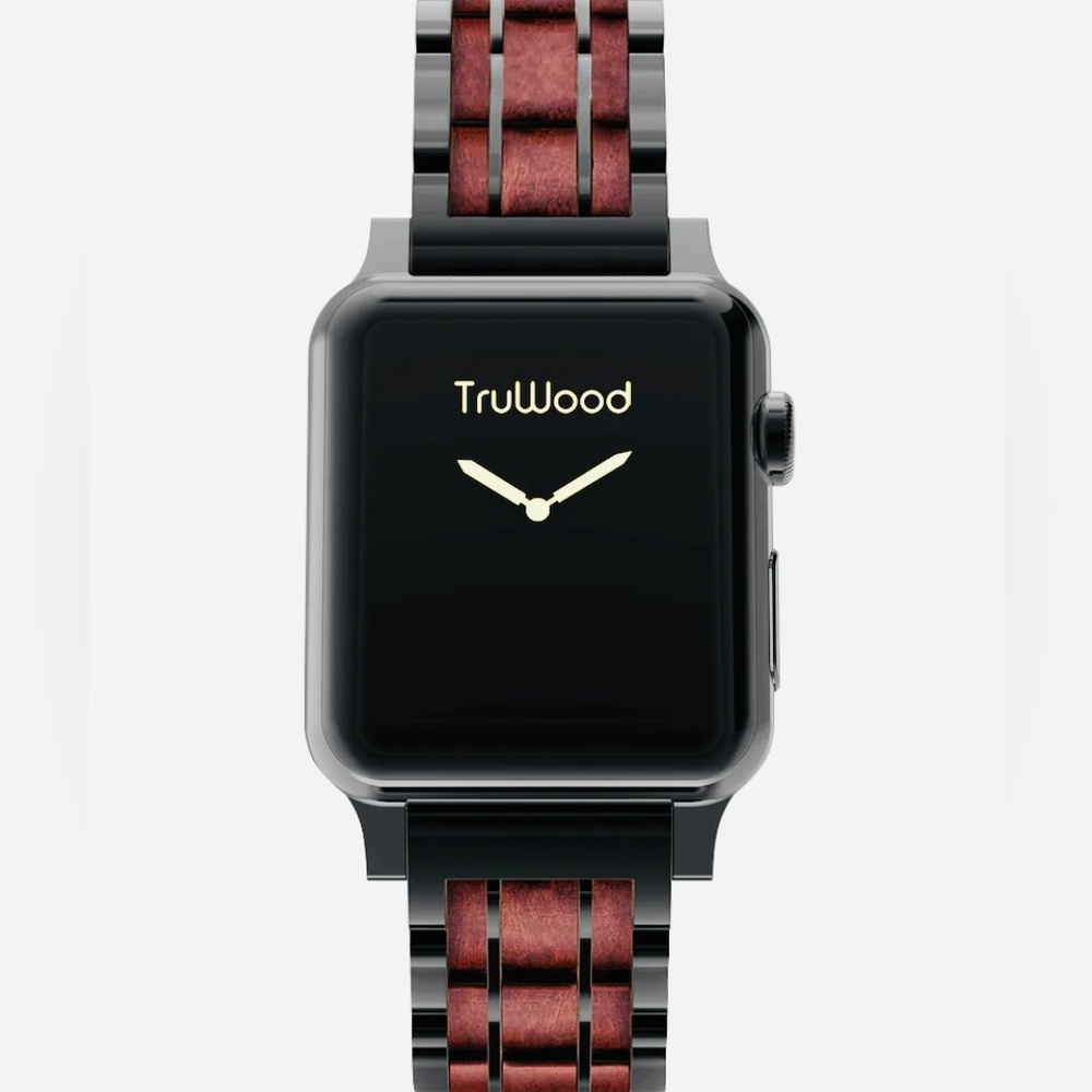 TruWood Classic Apple Watch band NWT 38-41mm Red Sandalwood